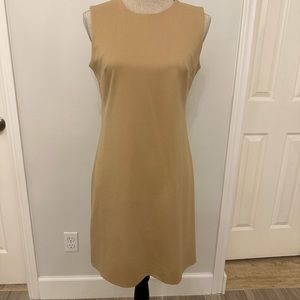 Calvin Klein Tan Sleeveless Shift Dress size 8